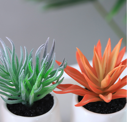 Small Lifelike Artificial Succulent Plant for Home Decor