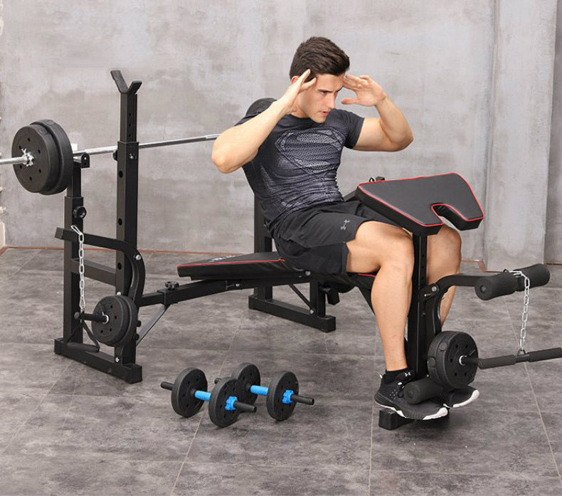 Ultimate 7-in-1 Multi-Station Weight Bench Home Gym Fitness Equipment