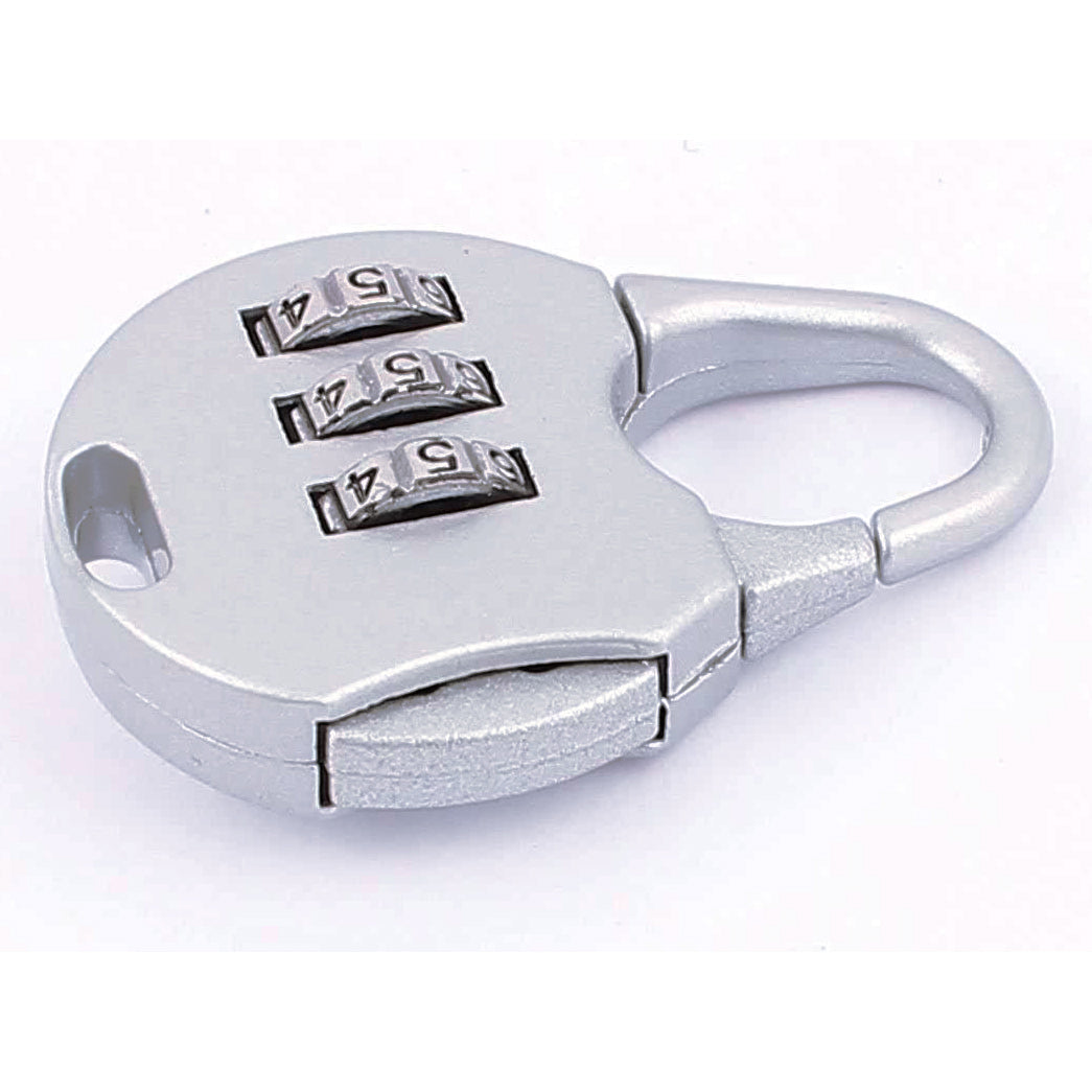 Secure Combination Lock for Luggage and Suitcases Travel Padlock Silver