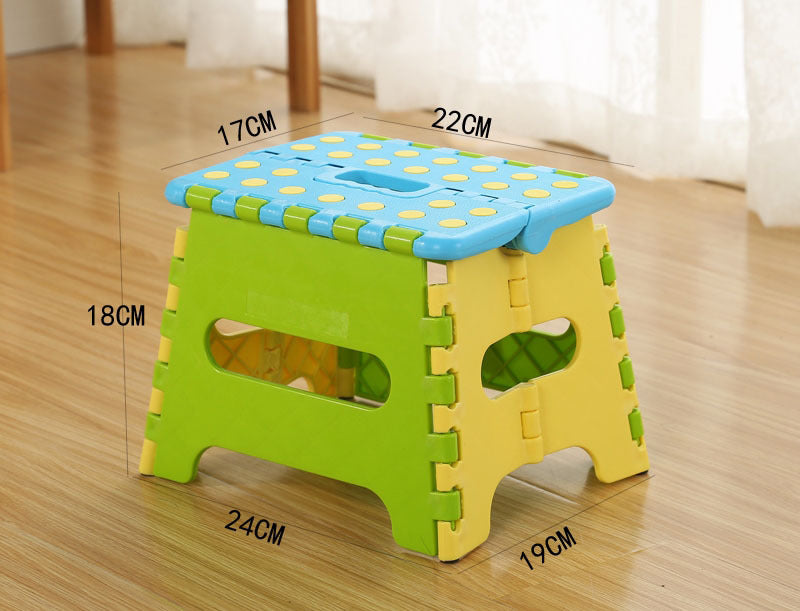 Kids Foldable Step Stool for Easy Storage BLUE