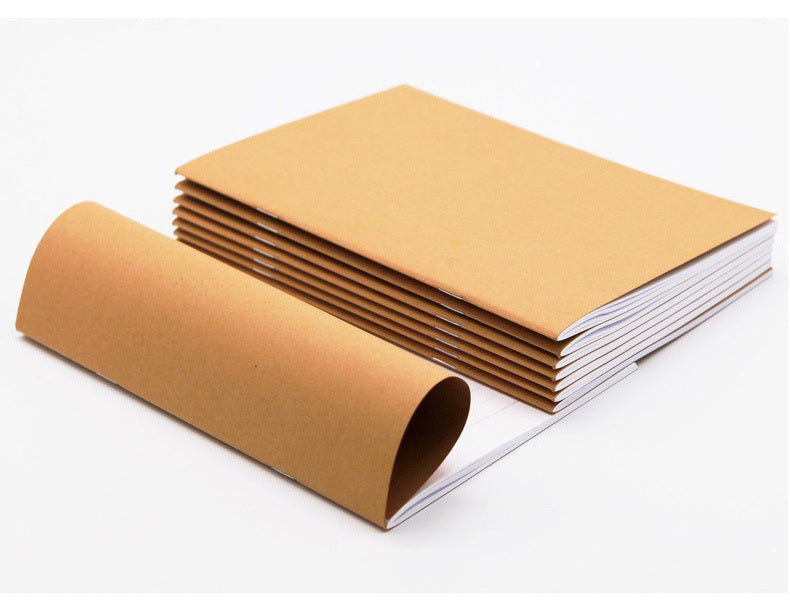 Pack of 3 A4 Kraft Paper Lined Notebooks for Writing and Journaling