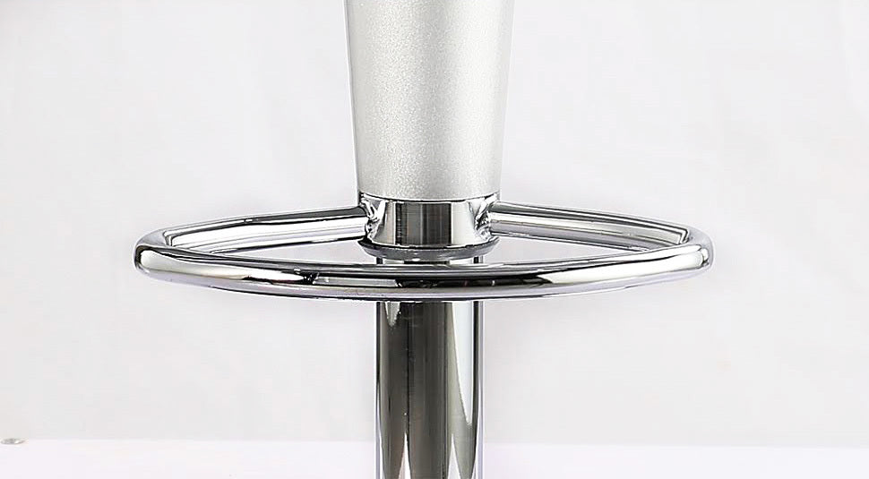 Set of 2 High Gloss Designer Bar Stools Modern White