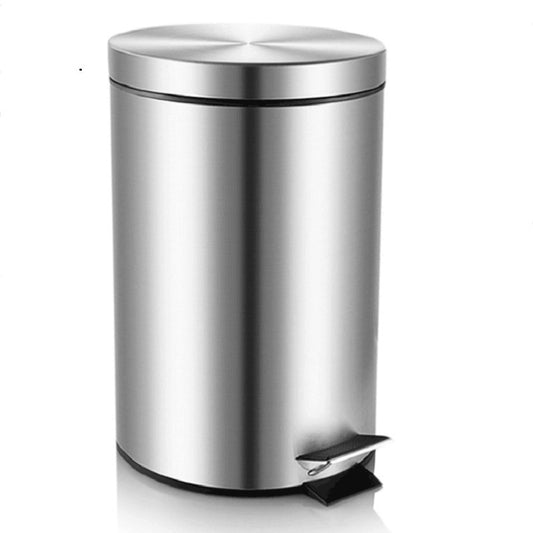 12L Stainless Steel Pedal Garbage Rubbish Bin