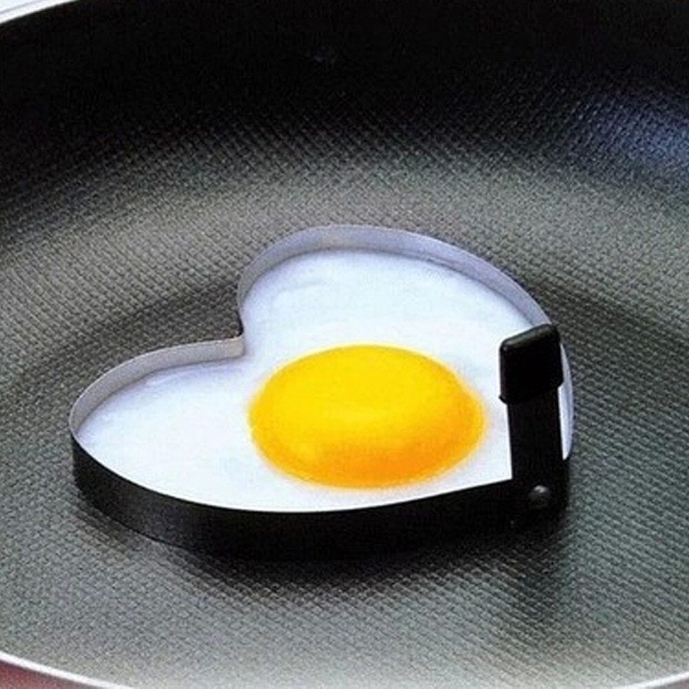 Heart Shaped Egg Rings Stainless Steel Moulds for Perfect Breakfast