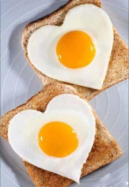 Heart Shaped Egg Rings Stainless Steel Moulds for Perfect Breakfast