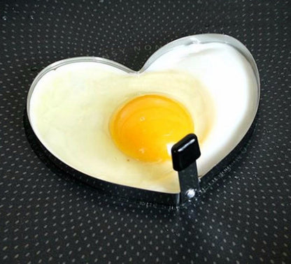 Heart Shaped Egg Rings Stainless Steel Moulds for Perfect Breakfast