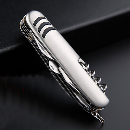 11 in 1 Stainless Steel Multi-Tool Pocket Knife for Camping and Survival