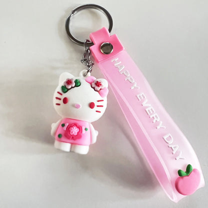 Adorable Kitty Doll Keychain Pendant Toy for Bags and Keys