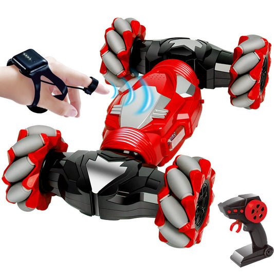 Hand Gesture Remote Control Twister Stunt Car for Kids Red