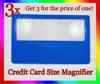 Credit Card Size Magnifying Lens for Reading and Small Print