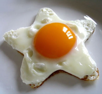 Star Shaped Egg Rings Stainless Steel Moulds for Perfect Fried Eggs