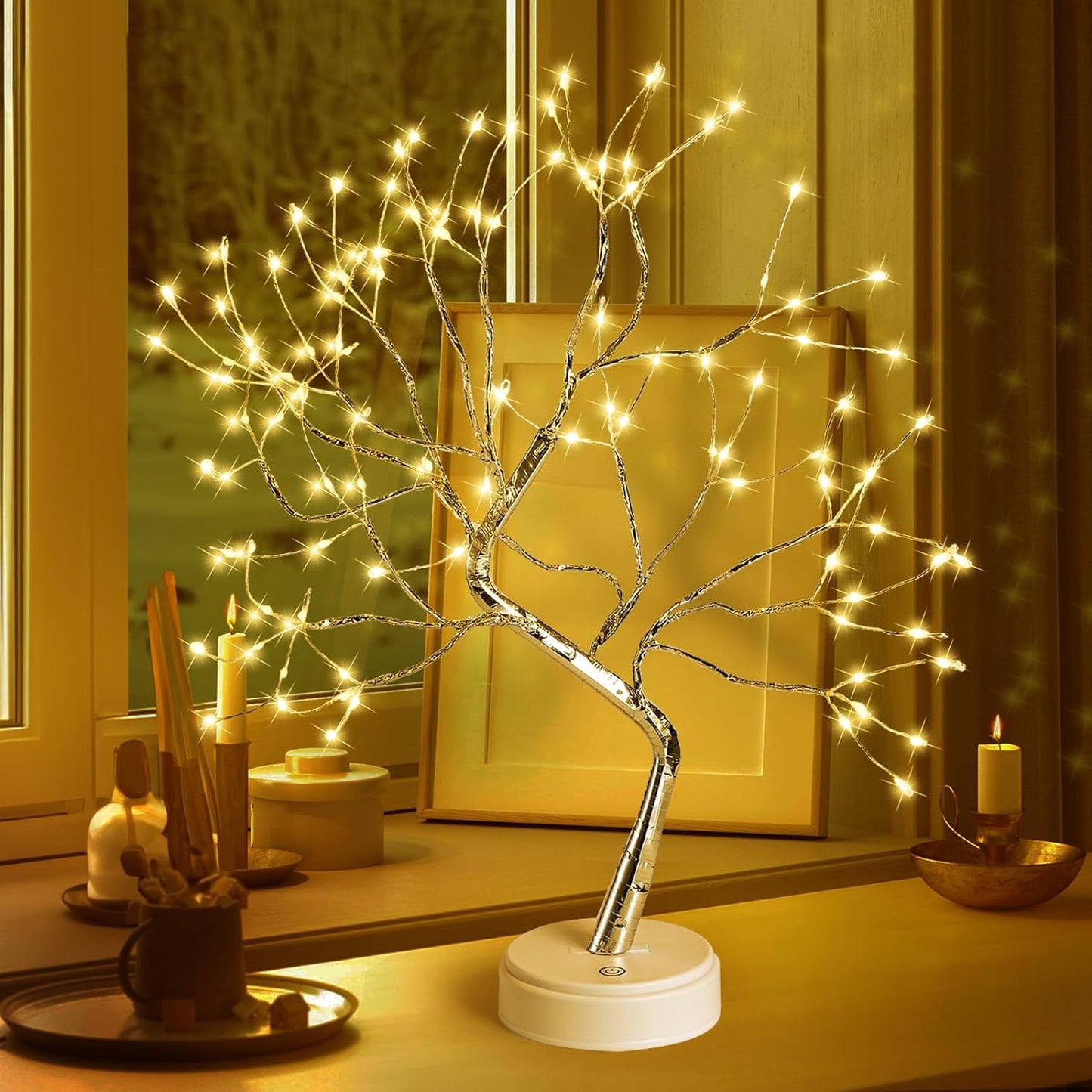 108 LED Firefly Fairy Light Spirit Tree Lamp Home Decor