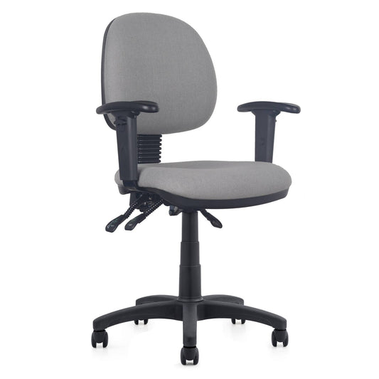 Ergonomic Heavy Duty Office Task Chair Fully Adjustable Commercial Grade Grey