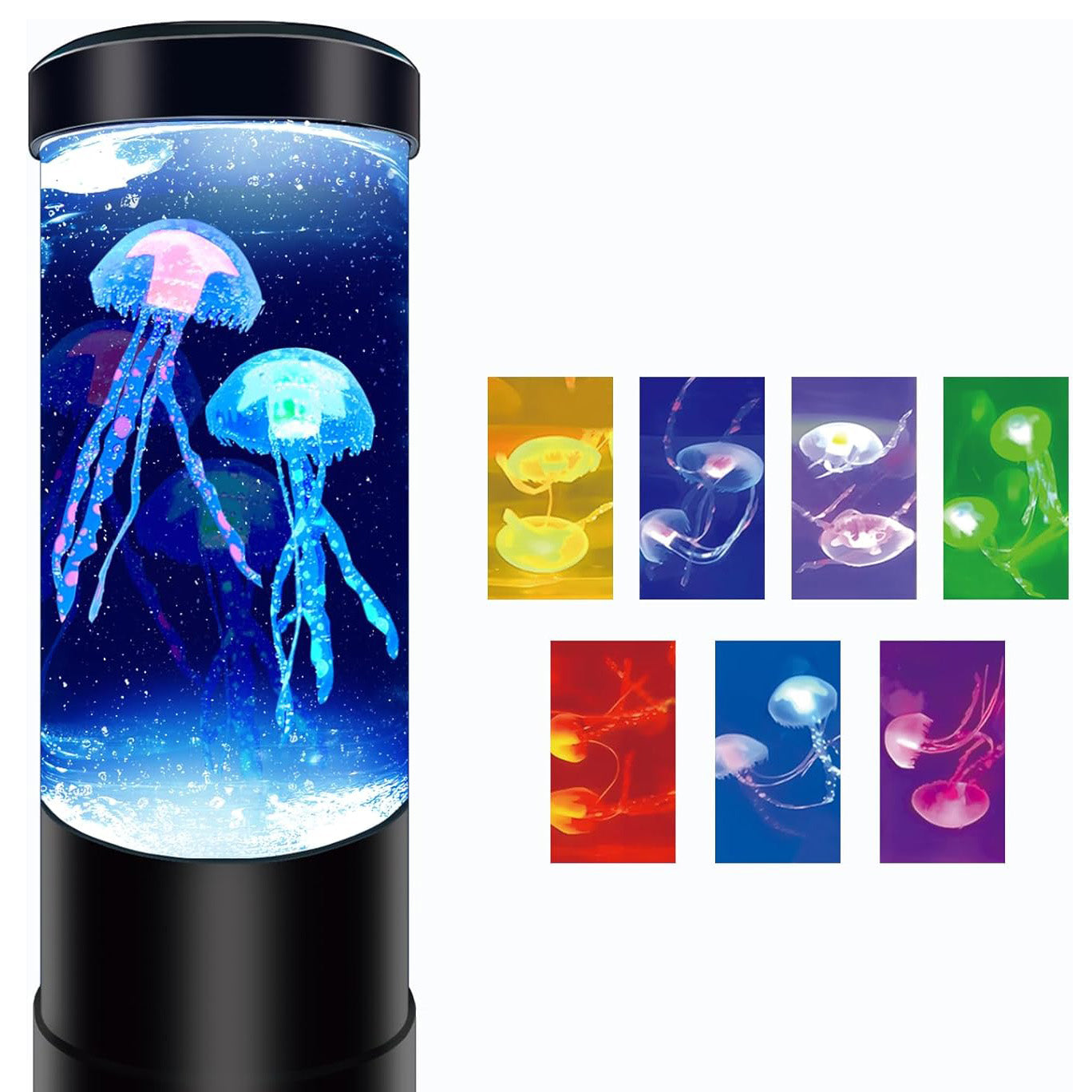 Mesmerizing Jellyfish Tank LED Night Light with Colour-Changing Sea Water Lamp