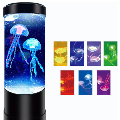 Mesmerizing Jellyfish Tank LED Night Light with Colour-Changing Sea Water Lamp