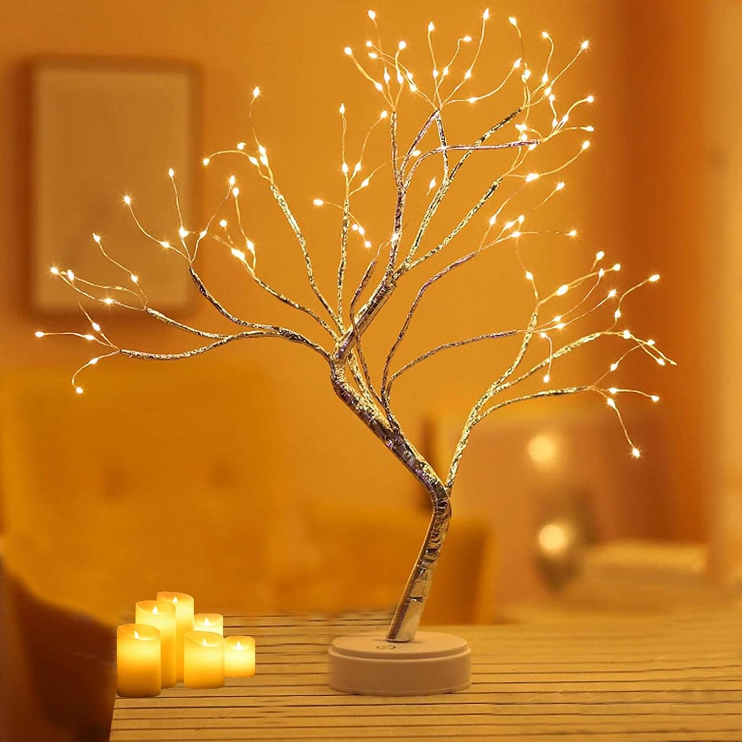 108 LED Firefly Fairy Light Spirit Tree Lamp Home Decor