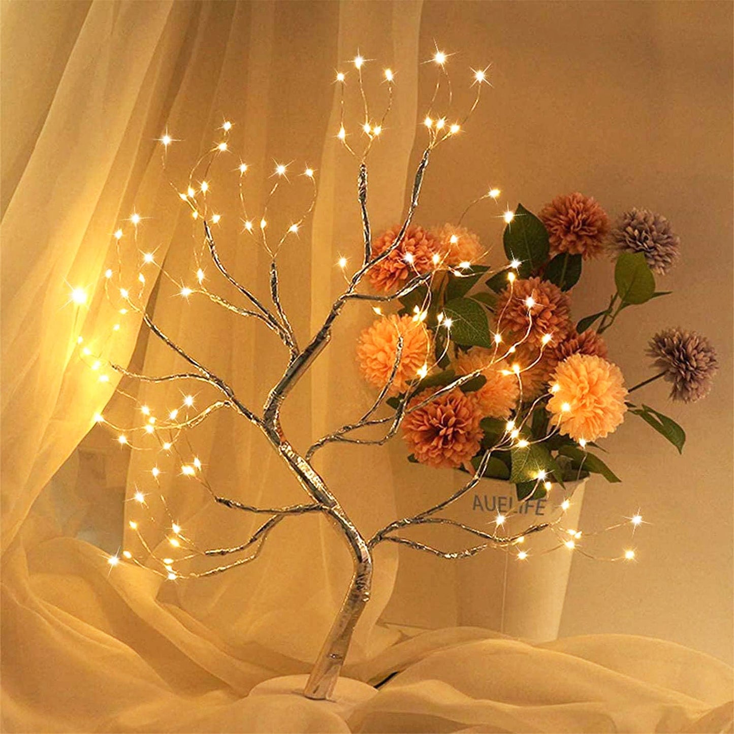 108 LED Firefly Fairy Light Spirit Tree Lamp Home Decor