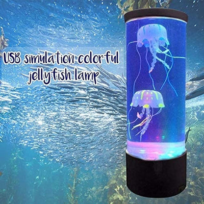 Mesmerizing Jellyfish Tank LED Night Light with Colour-Changing Sea Water Lamp