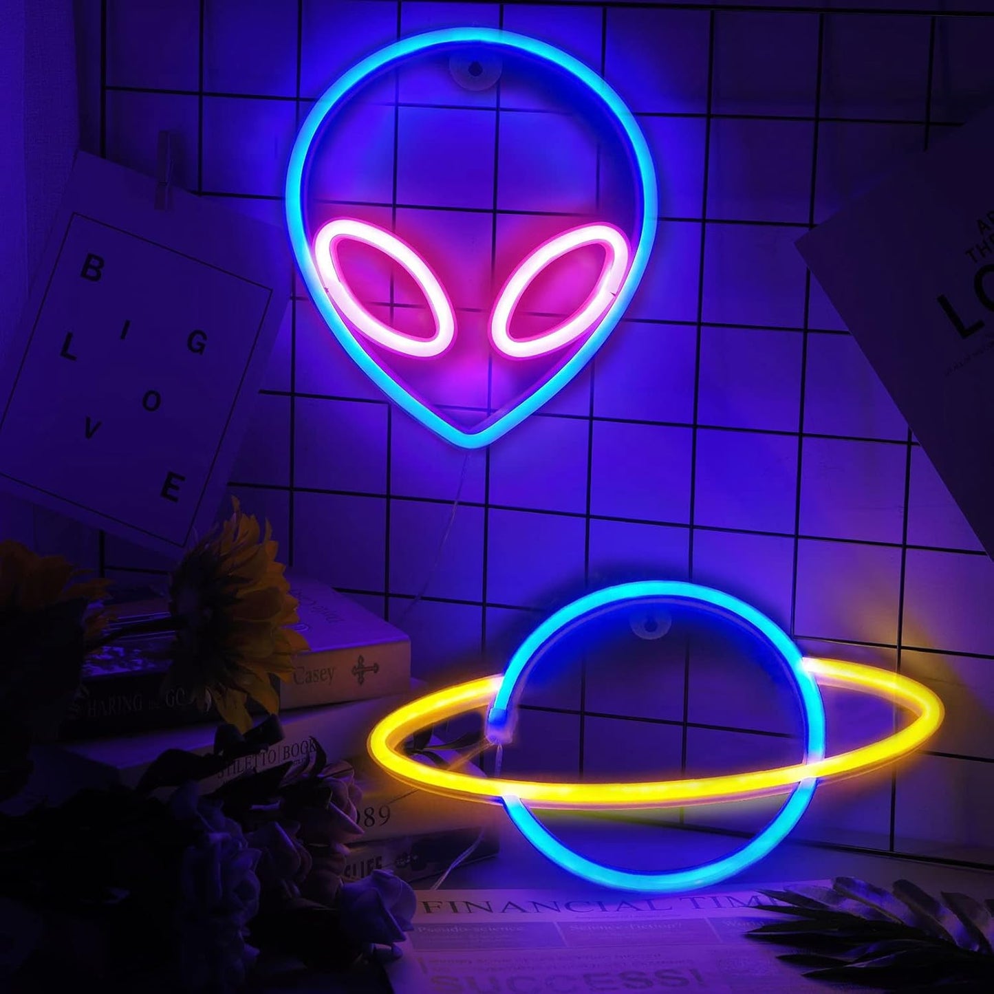 Alien Neon Sign LED Night Light Lamp