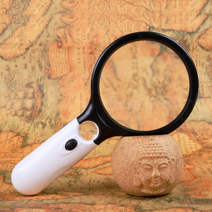 45x Magnifying Glass with 3 LED Lights for Reading and Inspection