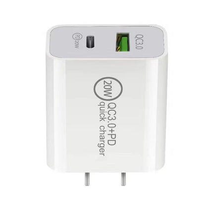 20W Fast Charger USB C PD & USB-A QC Wall Adapter iPhone Android AU Plug