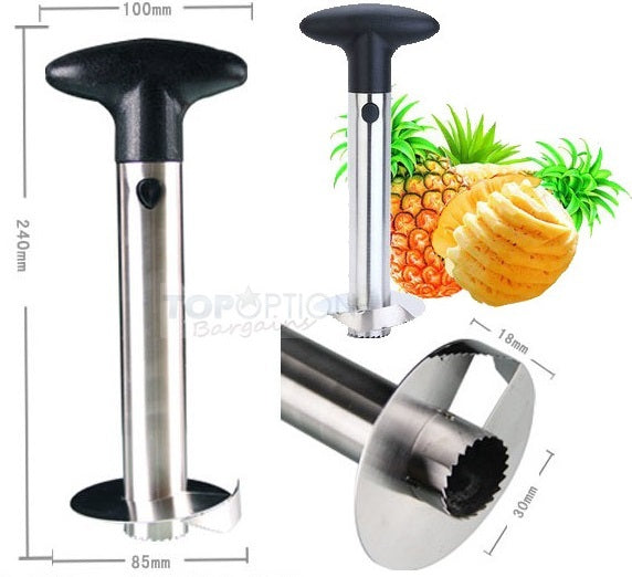 2 Pack Pineapple Cutter Corer Peeler Easy Slicer Stainless Steel Tool