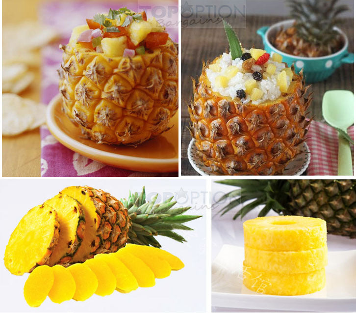 2 Pack Pineapple Cutter Corer Peeler Easy Slicer Stainless Steel Tool