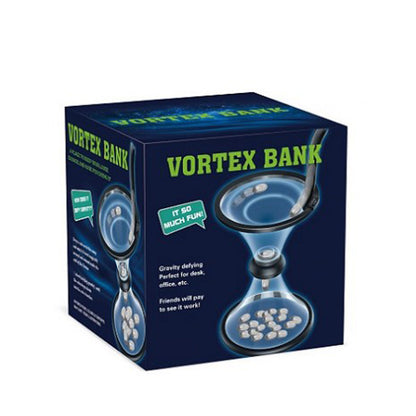 Large Spinning Vortex Piggy Bank Gravity Coin Collector Money Box for Cash Savings