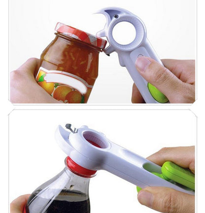 Versatile 8 In 1 Kitchen Tool for Jars Bottles and Tins