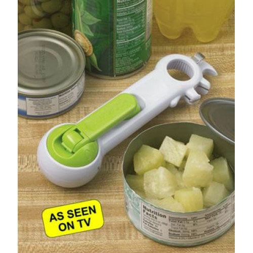 Versatile 8 In 1 Kitchen Tool for Jars Bottles and Tins