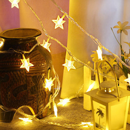 6m 40 LED Star String Lights for Home and Garden Decor