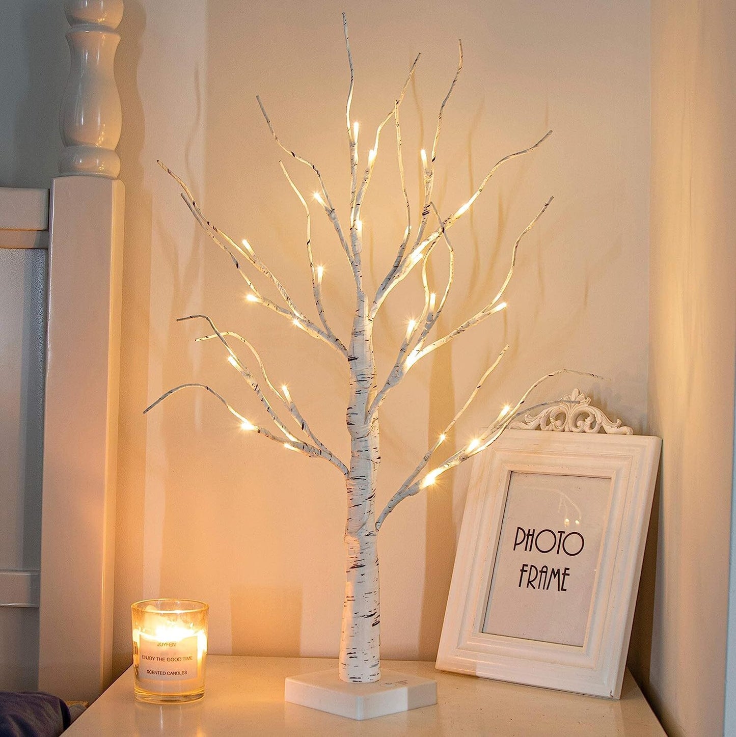 60cm Lighted Birch Tree LED Lamp for Home Decor