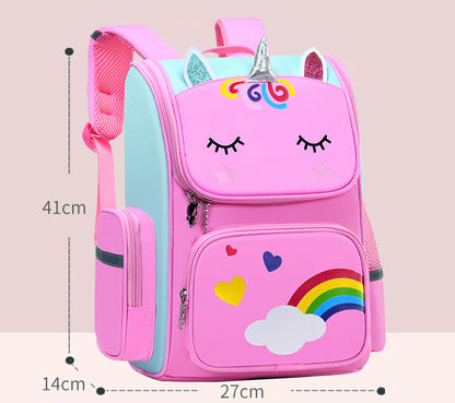 Adorable Unicorn Backpack for Girls Pink School Shoulder Bag