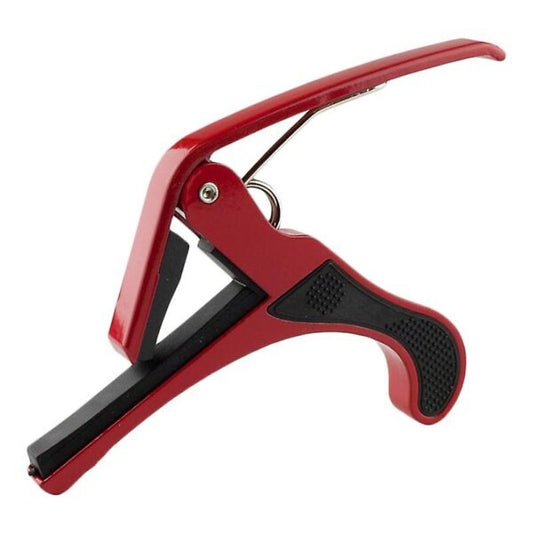 Quick Release Acoustic Guitar Capo String Key Tuner Ukulele Clamp Red