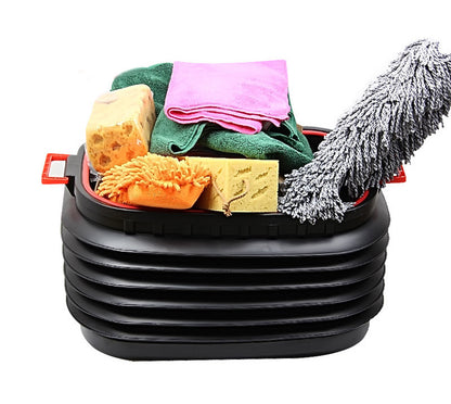 10L Collapsible Boot Organiser Folding Water Storage Bucket Portable and Compact