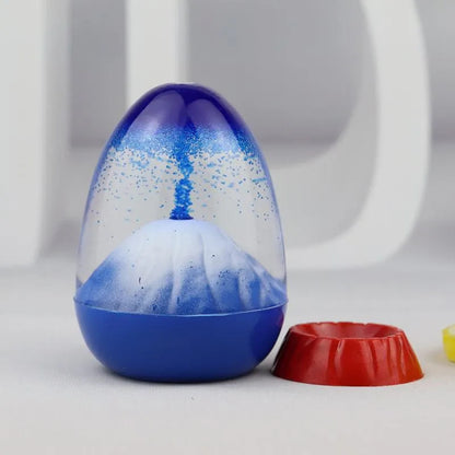 Volcano Eruption Liquid Motion Hourglass Fidget Desk Toy for Stress Relief