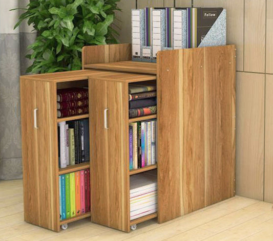 2-Drawer Infinity Vertical Cabinet Shelving System Oak