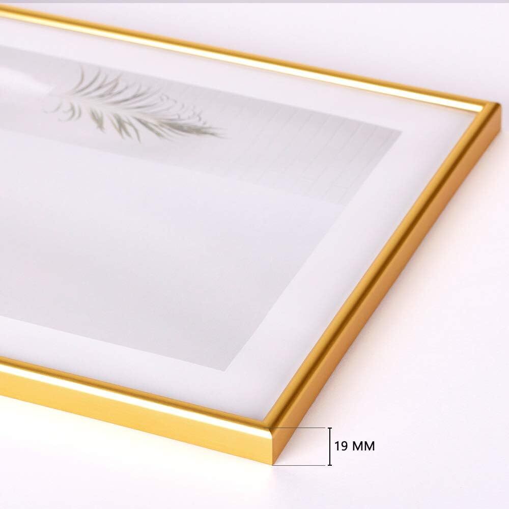 A4 Elegant Wooden Picture Frame Gold