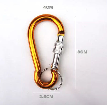 12 Pack Large Screw Lock Carabiner Clips with Key Holder Heavy Duty