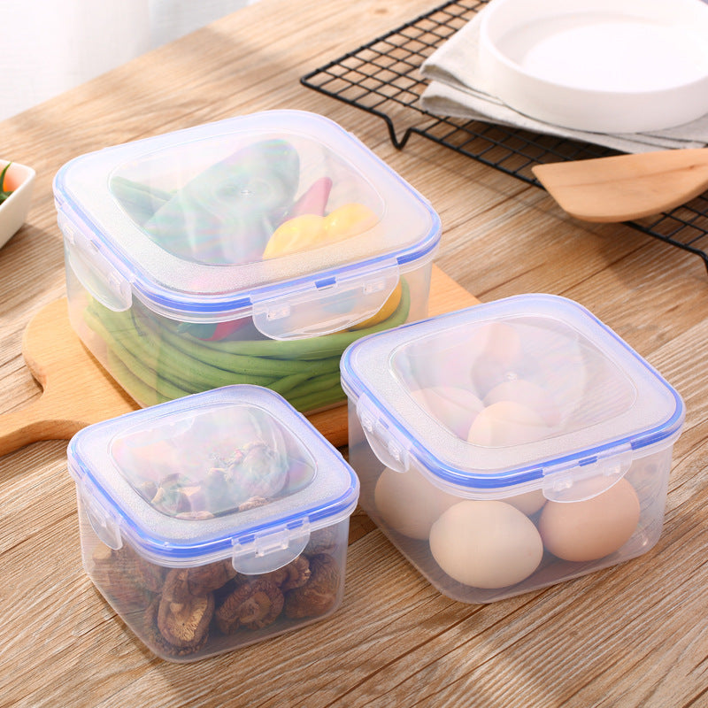 4 Pack Food Storage Containers with Lids Airtight Square Set