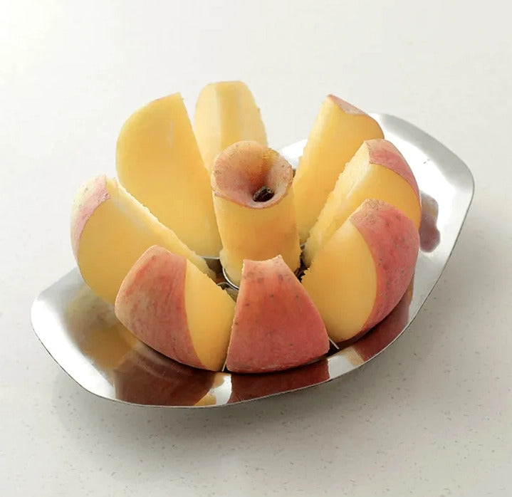 Pack of 2 Stainless Steel Apple Slicer Corer Cutter Easy Fruit Prep Tool