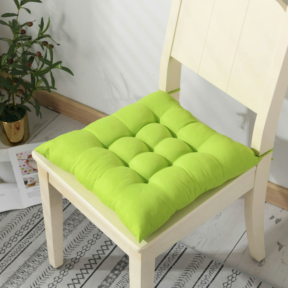 Cotton Seat Cushion for Dining Office Chair Lime Green