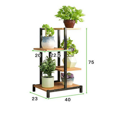 Elegant Garden Plants Stand Planter Shelf White Oak