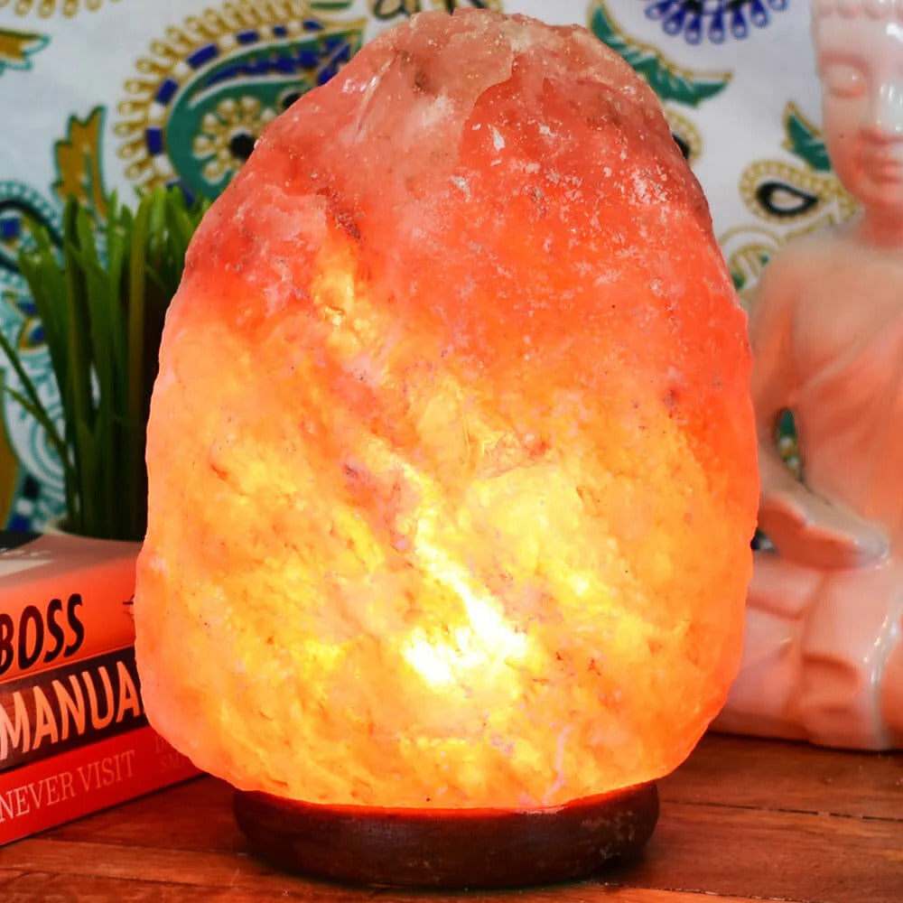 Natural Himalayan Salt Lamp Crystal Rock Night Light for Home Decor - (3-5kg)