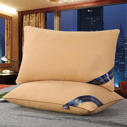 Standard Size Low Profile Pillow for Luxury Hotel Comfort Beige