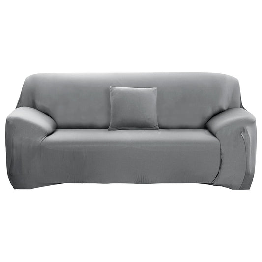 3-Seater Sofa Cover Stretch Set Lounge Couch Cushion Protector Grey