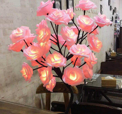 Rose Flower Tree  Lamp LED USB Night Light Romantic Home Decor