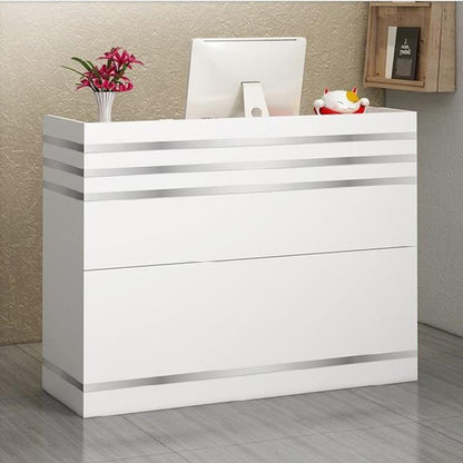 Reception Desk Counter with Shelves for Office and Business