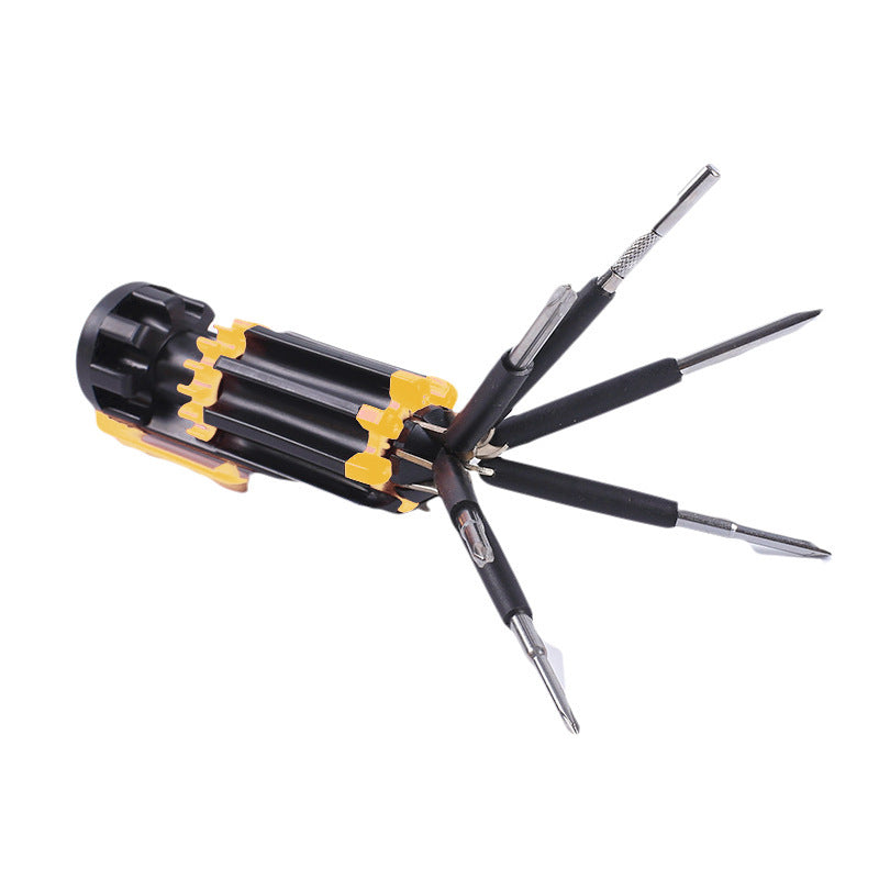 8-in-1 Multi-Tool Screwdriver with LED Flashlight Kit