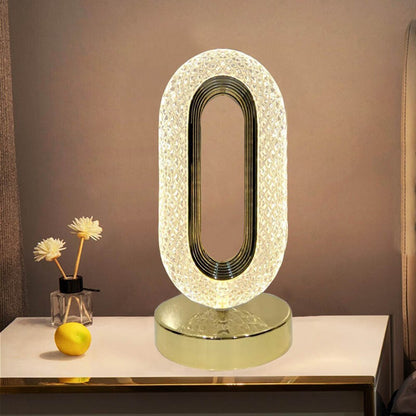 Elegant Crystal LED Table Lamp Night Light for Home Decor